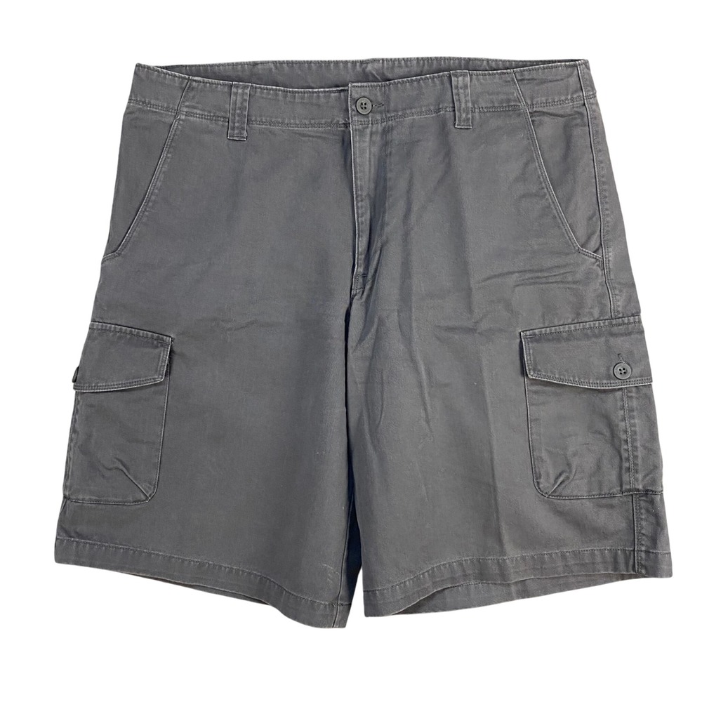 The North Face Tekware Cargo Shorts Mens 38 Grey Solid India Hiking Utility Gorp